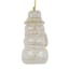 Homespun Natural Ceramic Snowman Ornament, 4"