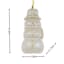 Homespun Natural Snowman Ornament, 4"