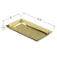 Gold Metal Tray, 10.5x6