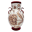 Coral Handpainted Pattern Vase with Handles, 14"