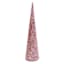 Pink Glass Beaded Cone Tree, 18"