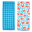 REAL SIMPLE Set of 2 Blue Waffle Kitchen Towels