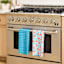 REAL SIMPLE Set of 2 Blue Waffle Kitchen Towels