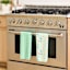 REAL SIMPLE Set of 2 Green Waffle Kitchen Towels