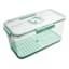 REAL SIMPLE Green Produce Fridge Storage with Date Marker Lid, 5.1l