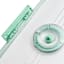REAL SIMPLE Green Produce Fridge Storage with Date Marker Lid, 5.1l