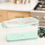 REAL SIMPLE Green Produce Fridge Storage with Date Marker Lid, 5.1l