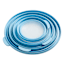 REAL SIMPLE 8-Piece Blue Round Plastic Ribbed Mixing Bowl Set