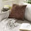 Reese Chocolate Chenille Throw Pillow, 18"