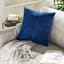 Reese Navy Chenille Throw Pillow, 18"