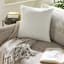 Reese Ivory Chenille Throw Pillow, 18"