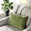 Reese Oil Green Chenille Throw Pillow, 14x20