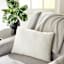 Reese Ivory Chenille Throw Pillow, 14x20