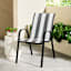 Laila Ali Stackable Sling Patio Chair, Black & White Striped