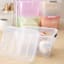 Blue Latch Clear Storage Bin with Wheels, 52l