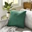 Emerald Green Torrey Faux Suede Throw Pillow, 18"
