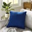 Medieval Blue Faux Suede Throw Pillow, 18"