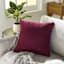 Purple Torrey Faux Suede Throw Pillow, 18"
