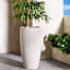 Japi Slim Sandstone Conic Outdoor Planter, Medium