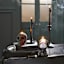 Black Plate Taper Candle Holder, 4"