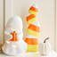 Happy Haunting Stacked Candy Corn, 18.1"