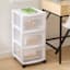 Sterilite 3-Drawer Storage Cart, White