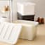 Grey & Clear Storage Tote, 52l
