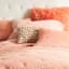 Clay Alpaca Faux Fur Throw Pillow, 24"