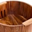 REAL SIMPLE Acacia Wood Salad Bowl with Magnetic Utensils, 12"