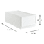 REAL SIMPLE Plastic Pull Out Storage, White