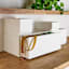 REAL SIMPLE White Plastic Pull Out Storage, Medium