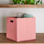 REAL SIMPLE Pink Modular Storage Cube, 13"