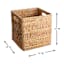 REAL SIMPLE Rattan Modular Storage Cube, 13"