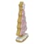 Mrs. Claus' Bakery Pink Cookie Tree with Garland Decor, 6"