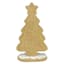 Mrs. Claus' Bakery Pink Cookie Tree with Garland Decor, 6"