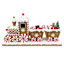Gingerbread Lane Gingerbread Train with Peppermint Wheels, 12"