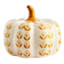 Yellow Block Print Pumpkin, 5"