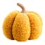 Yellow Fabric Pumpkin, 6"