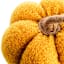 Yellow Fabric Pumpkin, 6"