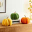 Yellow Fabric Pumpkin, 6"