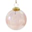 Pink Glass Ornament, 4"
