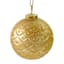 Gold Glass Ornament, 4"