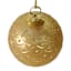 Gold Glass Ornament, 4"