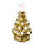 Gold Ceramic LED Tree, 6"