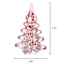 Pink Glass Tree, 4"