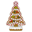 Brown Gingerbread Tree, 7"