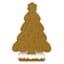 Brown Gingerbread Tree, 7"