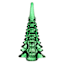 Green Glass Tree, 10"