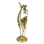 Gilded Evergreen Metal Gold Deer on Base, 19"