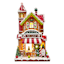 Gingerbread House with Light, 12"